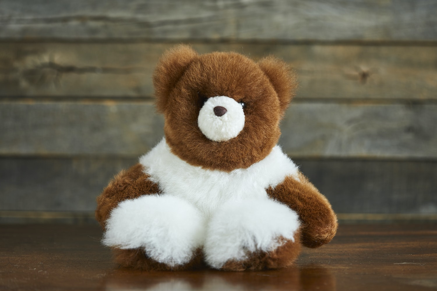 Luxe Cinnamon Alpaca Fur Teddy – Petite image 0