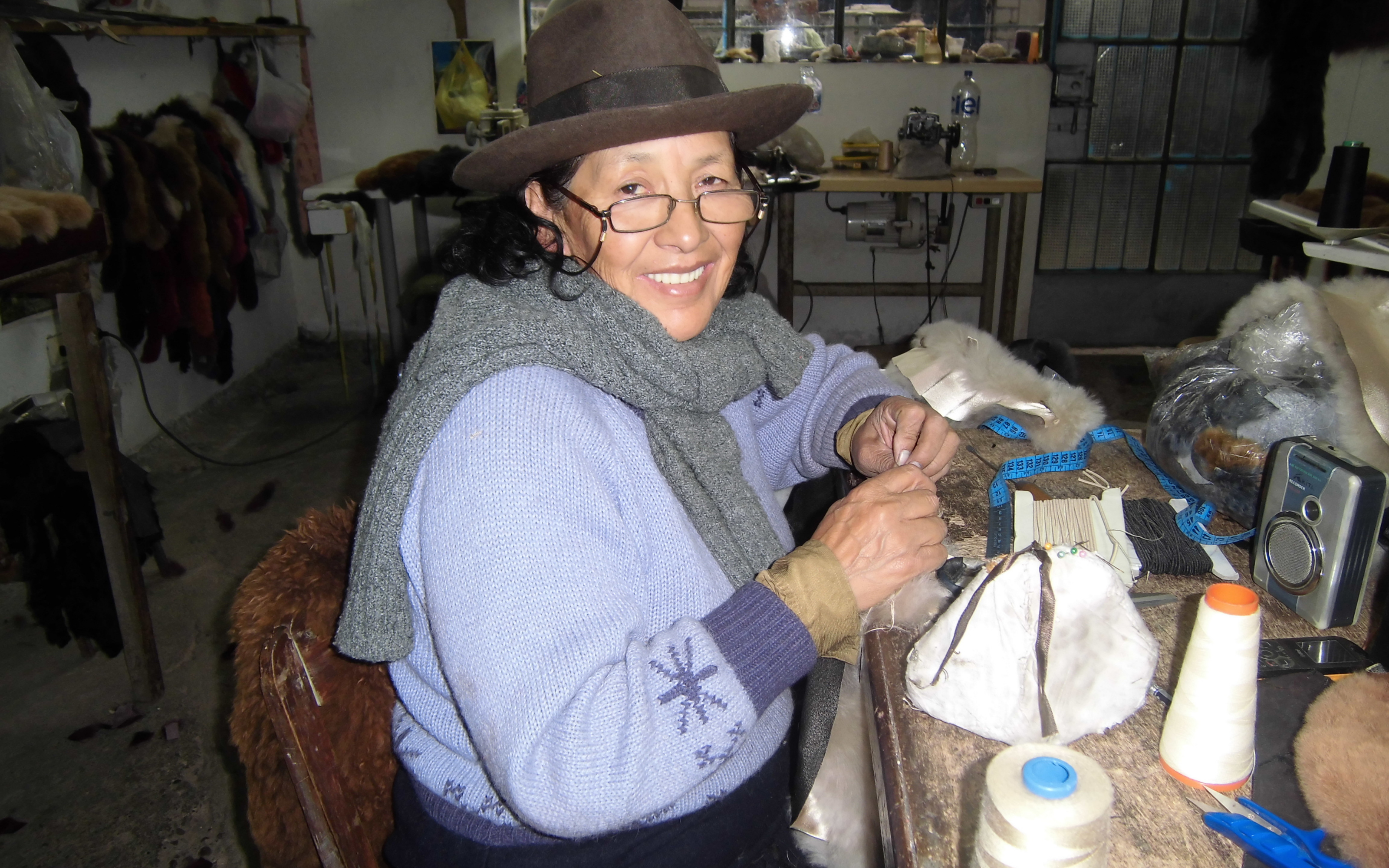 Alpaca products being made