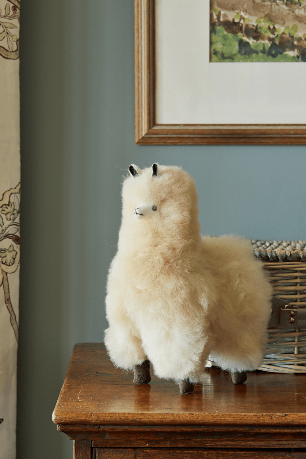 Luxury Alpaca Collectible Soft Toy in Champagne