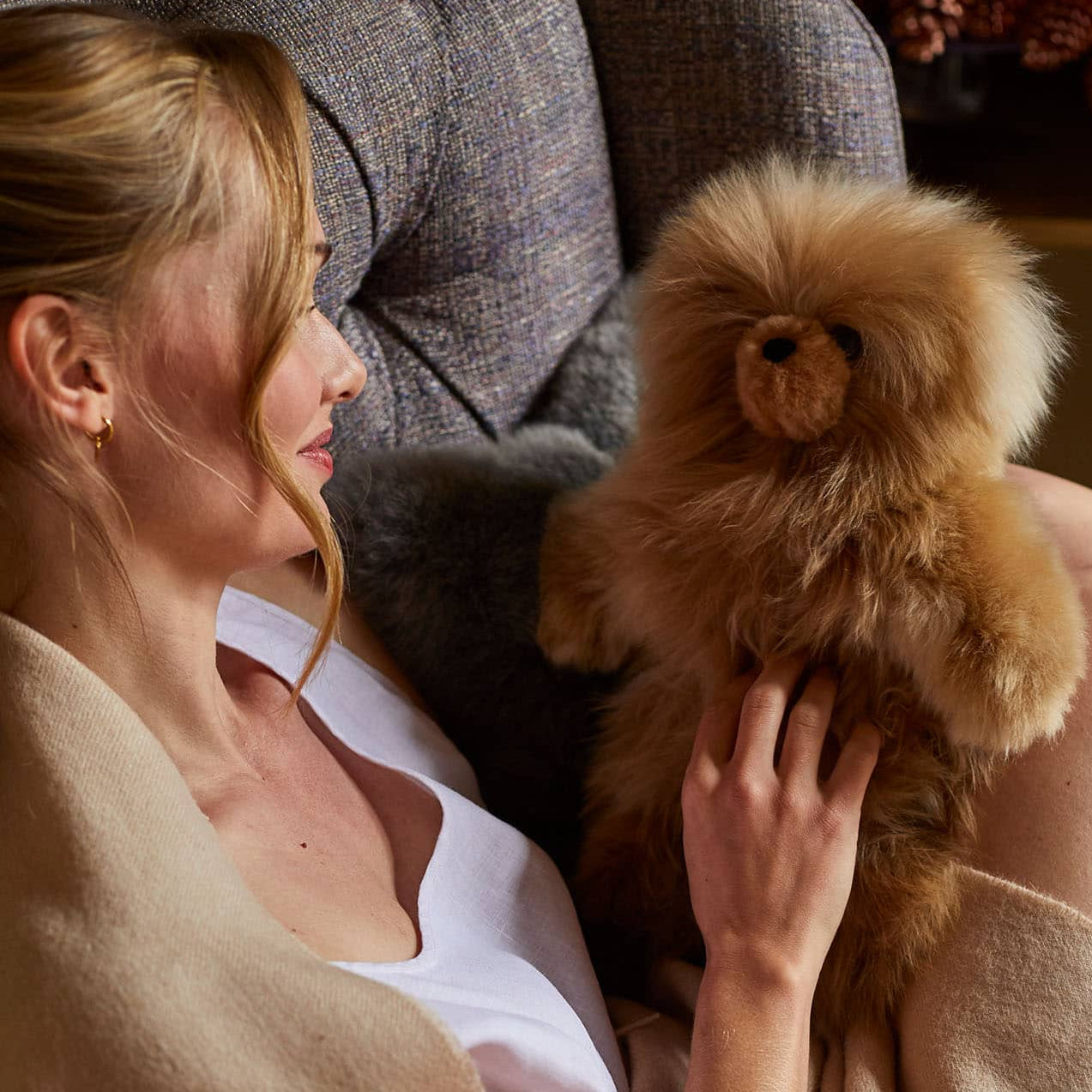 Limited Edition Rocco Teddy Bear in Medium Camel image 0