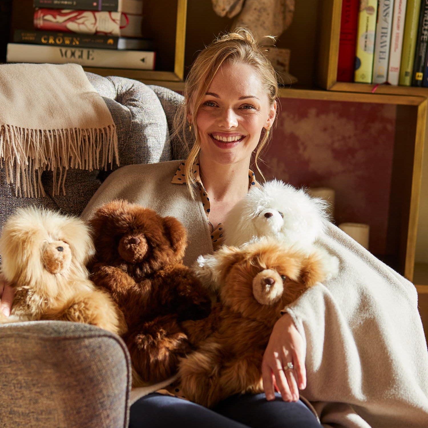 Limited Edition Rocco Teddy Bear in Medium Camel image 1