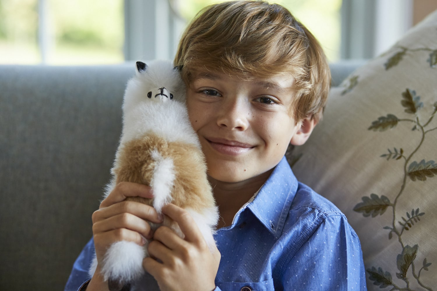 The ultimate luxury gift - Alpaca Collectible Soft Toy in Marbled Fudge