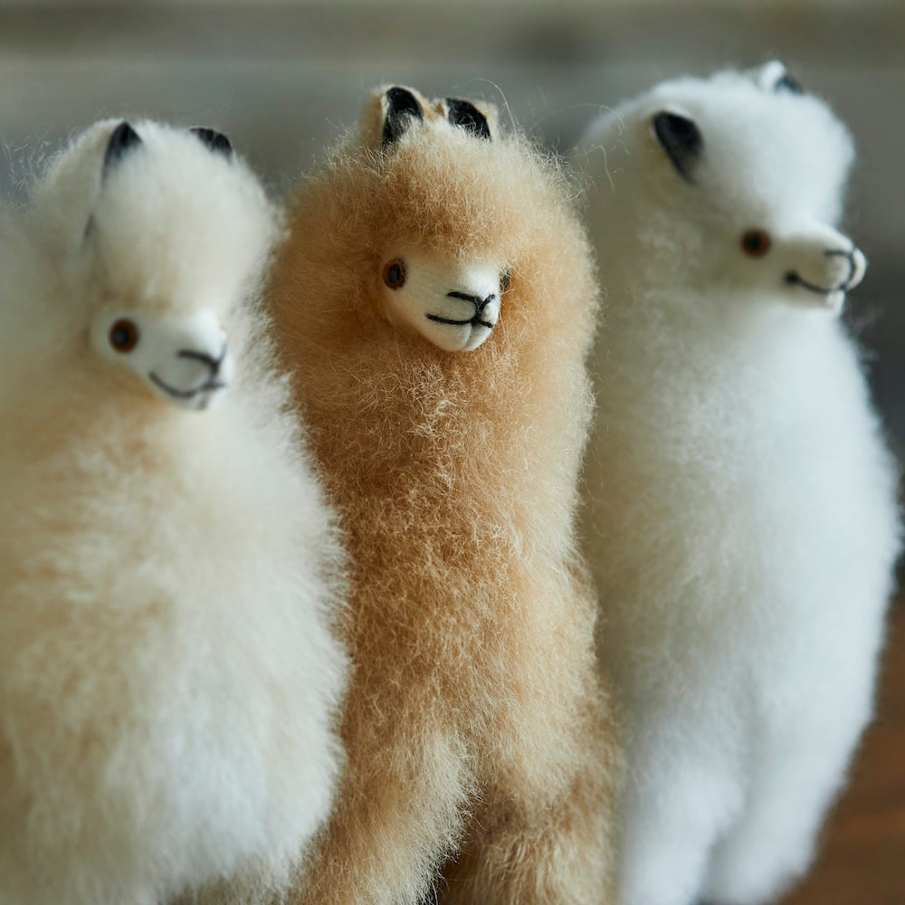 Mini Alpaca Fur Collectable / figurines, hand made in Peru