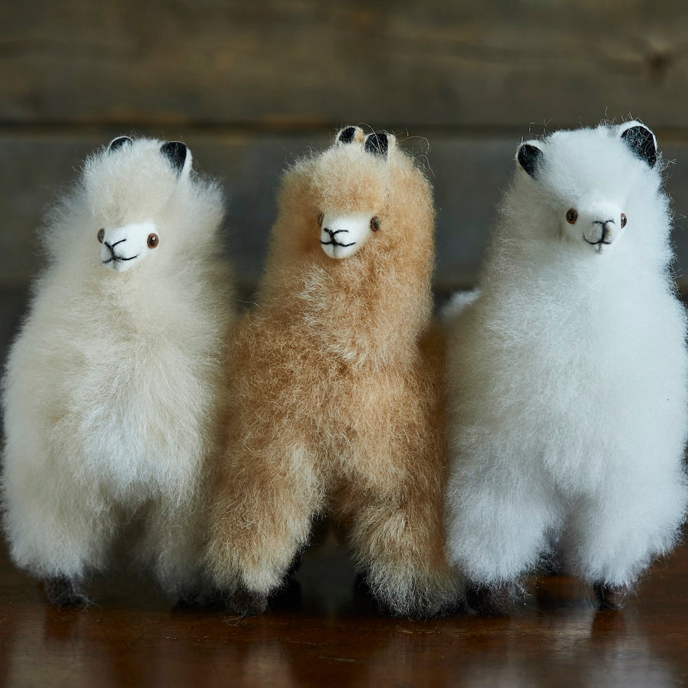 Mini Alpaca Fur Collectables, hand crafted in peru