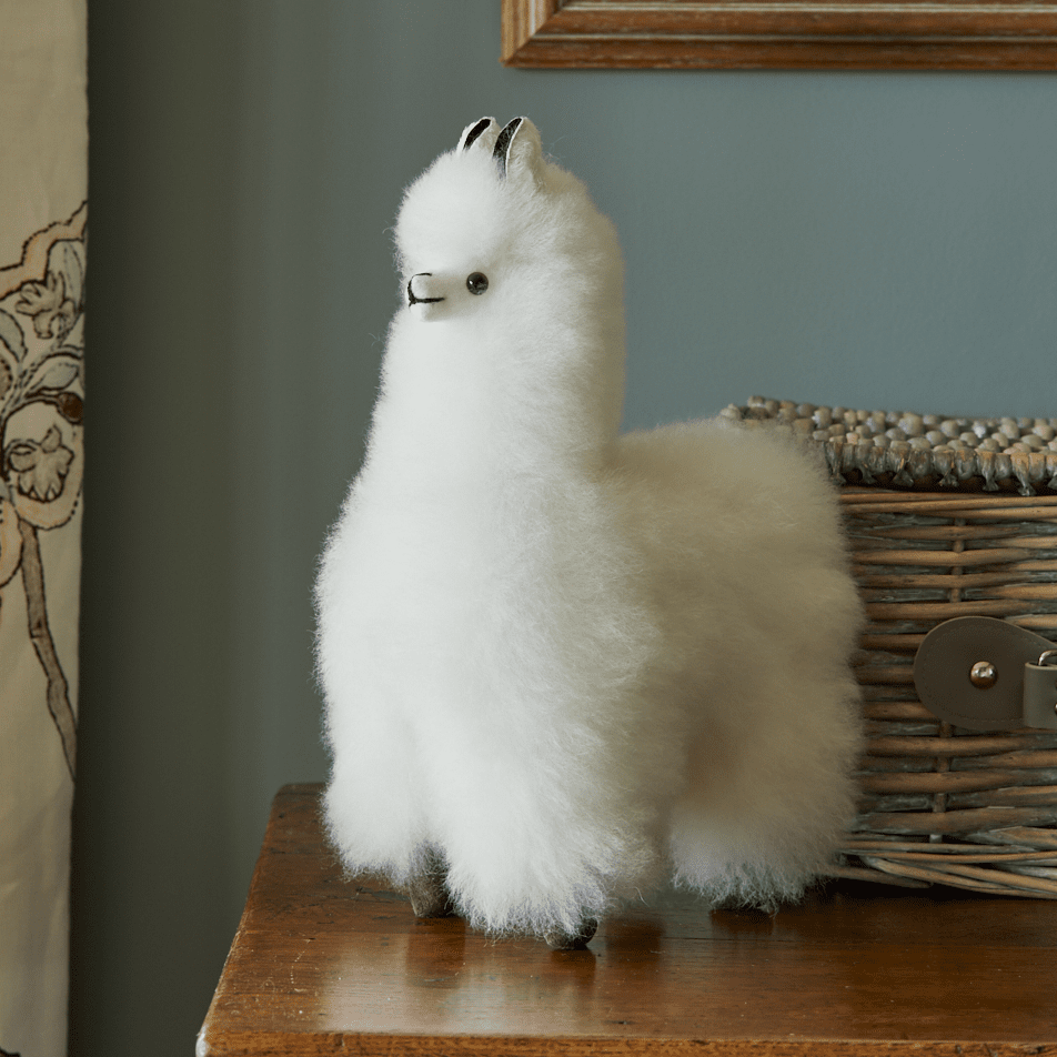 Alpaca Collectible Soft Toy in White image 0